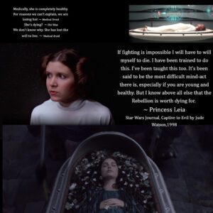 leia will herself to die padme